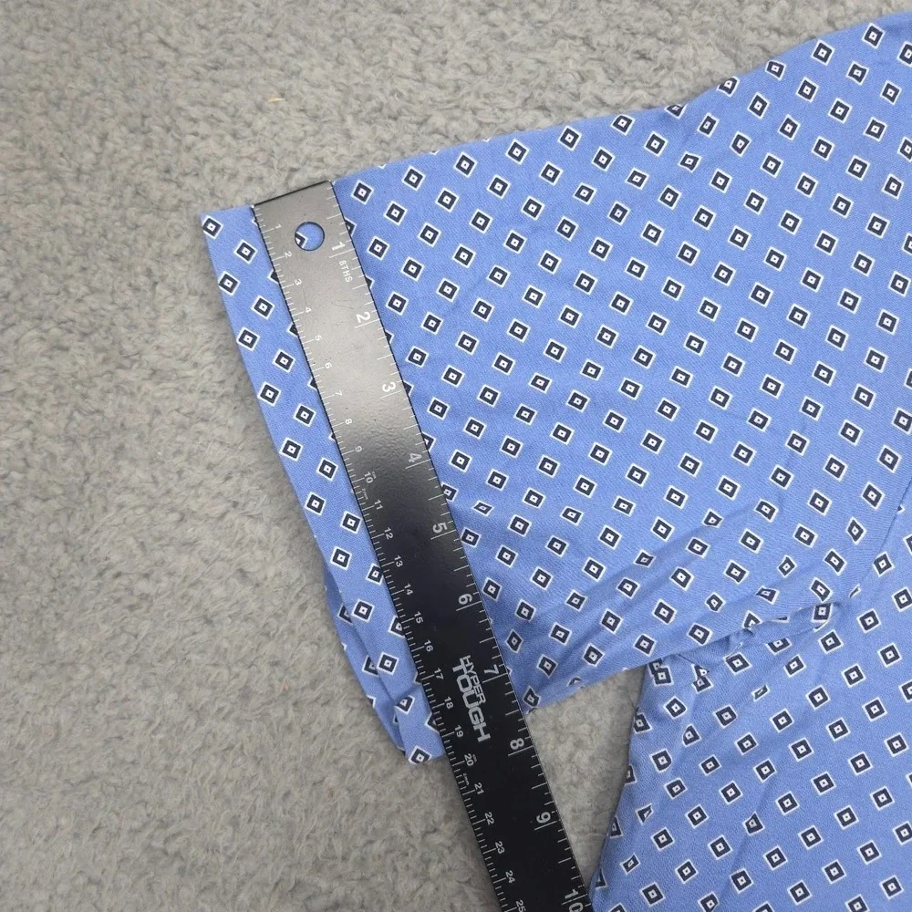 Polo Ralph Lauren Polo Shirt Mens Large Blue Diamond Pima Cotton AOP Golf